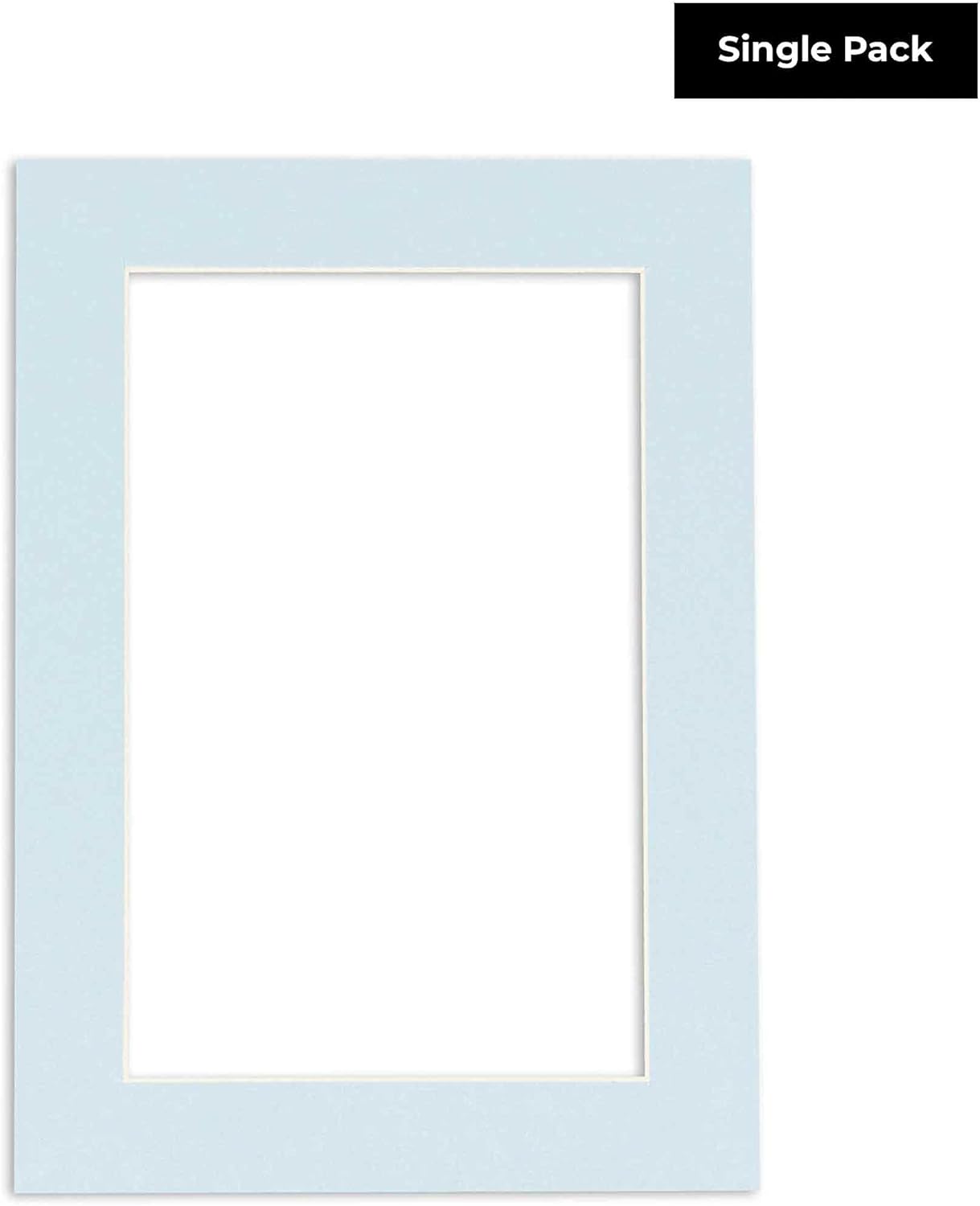 5x7 Mat for 8.5x11 Frame - Precut Mat Board Acid-Free Baby Blue 5x7 Photo Matte Made to Fit a 8.5x11 Picture Frame, Premium Matboard for Family Photos, Show Kits, Art, Picture Framing, Pack of 1 Mat