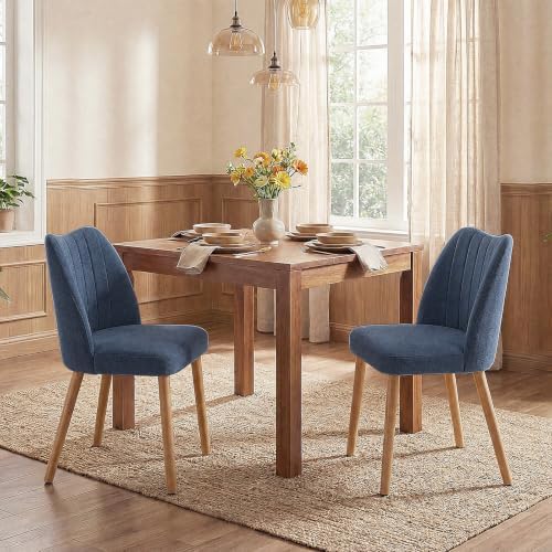 Garvee Wood Dining Chairs Set of 2, Armless Dining Chairs by Garvee