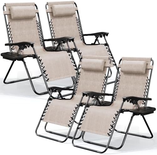 Nestl Zero Gravity Chairs Set of 4 by Nestl