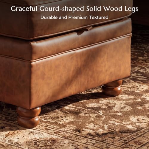 Traditional Faux Leather Chair - Image 6