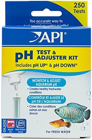 API pH TEST & ADJUSTER KIT 250-Test Freshwater Aquarium Water pH Test and by API