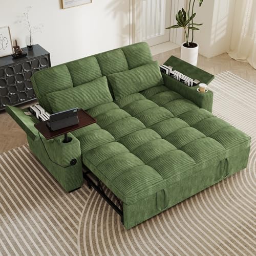 65'' Sleeper Sofa Pull Out Couches - Image 2