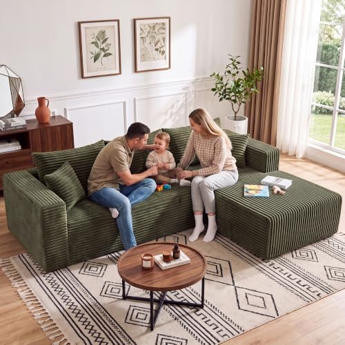 92.5" L Shaped Boneless Couches - Image 3