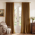 StangH Gold Brown Velvet Curtains by StangH