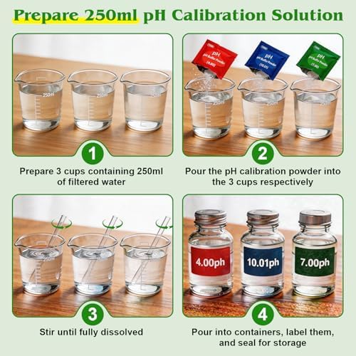 1413μS/cm &12.88mS/cm EC Calibration Solution-pH Calibration Powder - Image 5