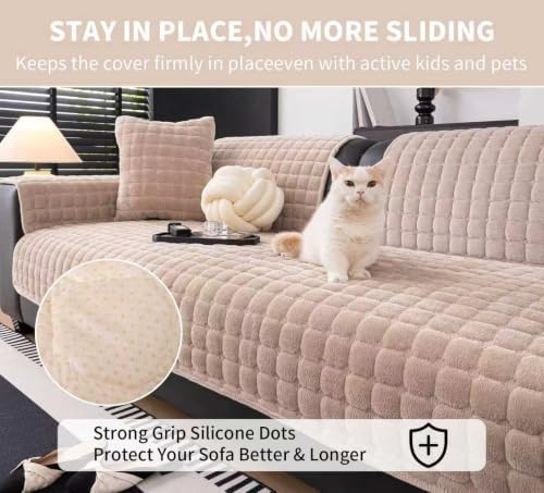 Velvet Couch Covers for Sectional Sofa - Image 4