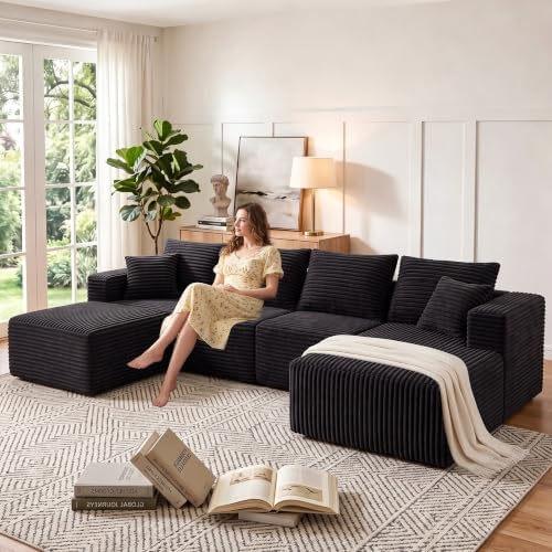 118" U-Shaped Boneless Couch for Living Room - Image 6
