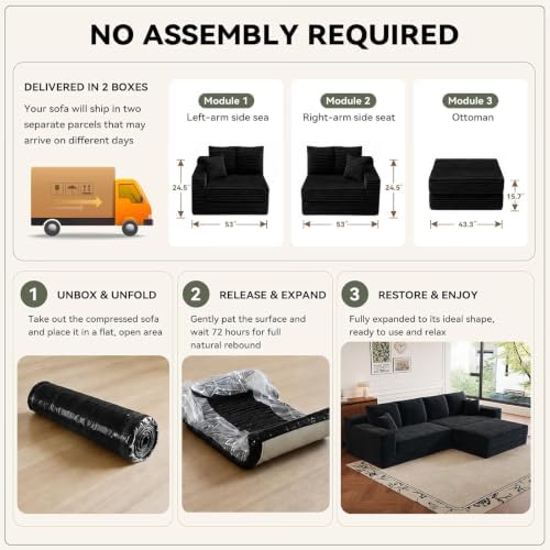 106" Modular Sectional Sofa - Image 4