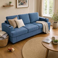 GarveeHome Couches for Living Room, Chenille Sofa -89 inch/Blue by GarveeHome