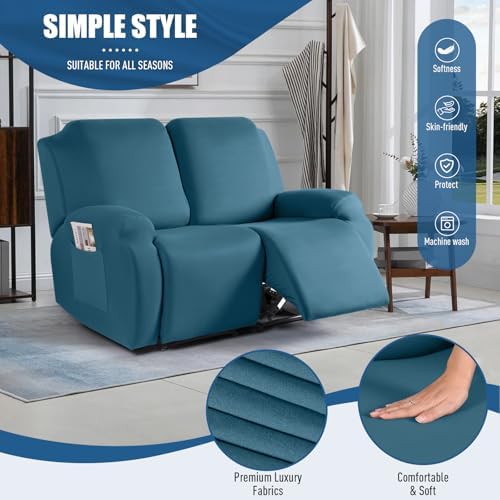 TAOCOCO Stretch Recliner Loveseat Cover 2 Pieces Couch Covers - Image 3