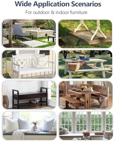 48x18x3“ Outdoor Bench Cushion, Strengthen Waterproof Seat Cushions, - Image 6