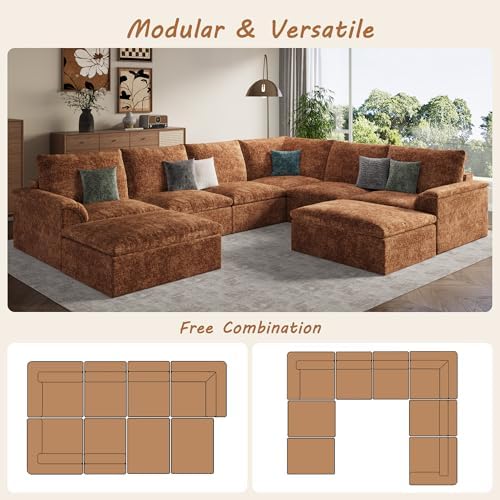 EASE MOOSE Oversized Cloud Boneless Sectional Couch - Image 5