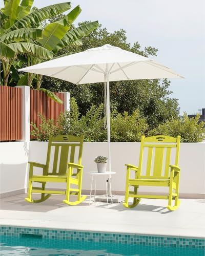 Ciokea Oversized Outdoor Rocking Chairs Set of 3, 380lbs Heavy-Duty Large Patio - Image 2