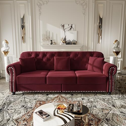 GDFStudio 3-Piece Velvet Sofa Set - Image 7