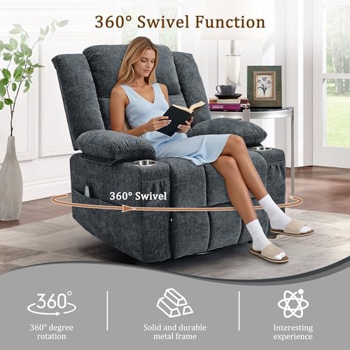 Korser 360° Swivel Rocker Recliner - Image 3