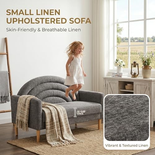 49" Small Loveseat Sofa for Small Spaces, Office Couch - Image 4