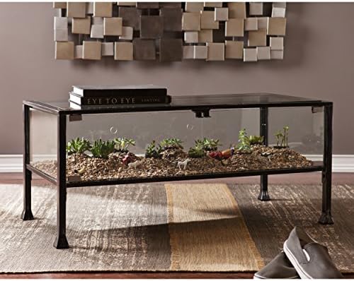 SEI Furniture Metal Terrarium Fish Display Coffee Table - Image 2