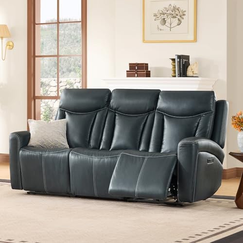 CHITA 3 Seater Genuine Leather Power Reclining Sofa, Zero Gravity by CHITA