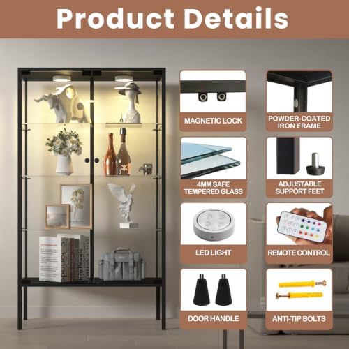LFT HUIMEI2Y 4-Tier Glass Display Cabinet - Image 3