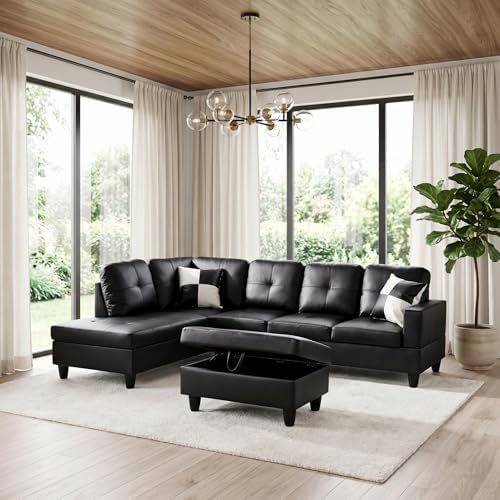 Faux Leather Sectional Couches for Living Room - Image 6