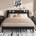 LIKIMIO Queen Bed Frame with Storage Headboard and Charging Station by LIKIMIO