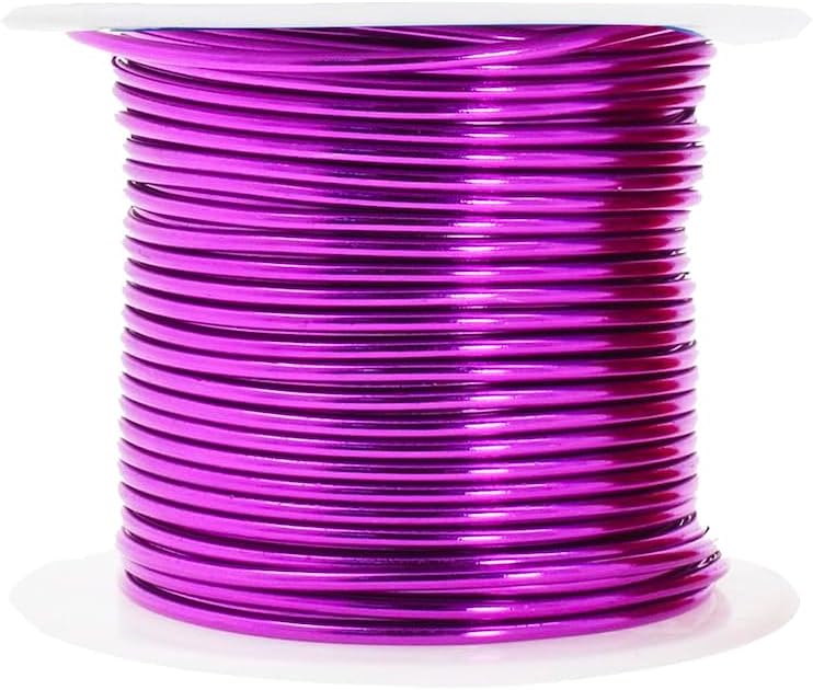 Mandala Crafts 14 Gauge Anodized Aluminum Craft Wire for Jewelry Making - 240 FT Colored Flexible Rainbow Combo Wire - Bendable for Bonsai Armature Crafting Sculpting