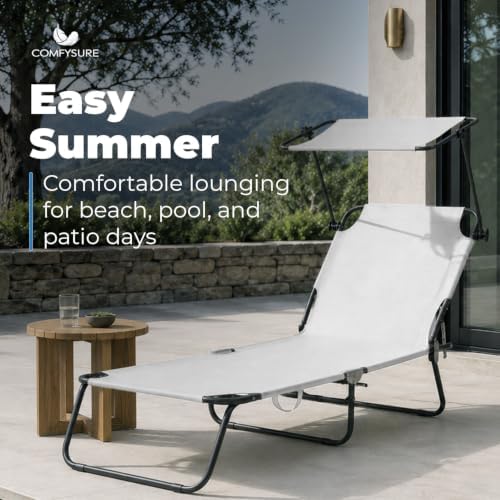Folding Outdoor Lounge Chair - Image 3