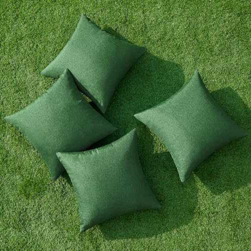 MIULEE Pack of 4 Christmas Decorative Outdoor Throw Pillow Covers Linen - Image 4