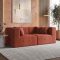 MONVANE 75" Loveseat Sofa, Comfy Chenille Modular Sectional Sofa by MONVANE