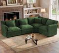 ELUCHANG 114" Oversized Modular Sectional Sofa, Comfy Chenille Cloud Couch by ELUCHANG