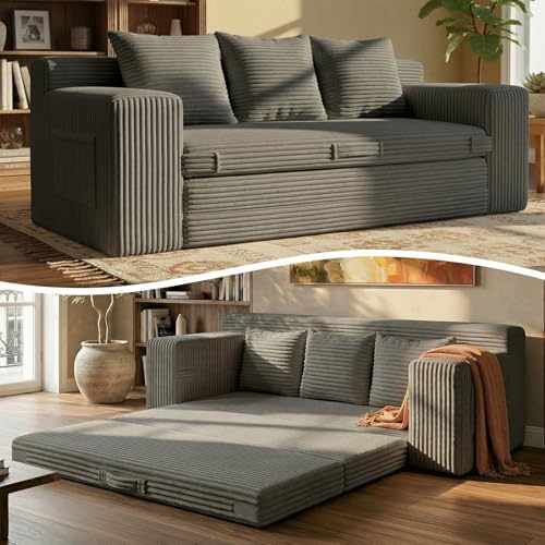 Boneless Couch Sofa Bed, Pull Out Couch Bed by FelizHome