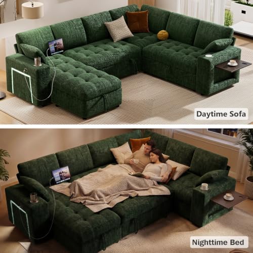 Vipbear 111" Modular Sectional Sleeper Sofa - Image 5