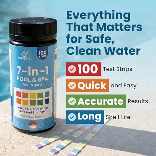 Pool & Spa Test Strips 7-in-1, 100 Strips - Image 2