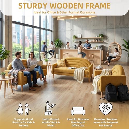 49" Small Loveseat Sofa for Small Spaces, Office Couch - Image 5