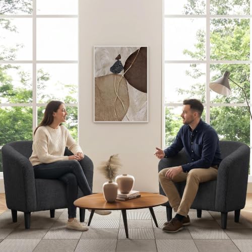 Yaheetech Compact Sherpa Accent Chairs Set of 2 - Image 2