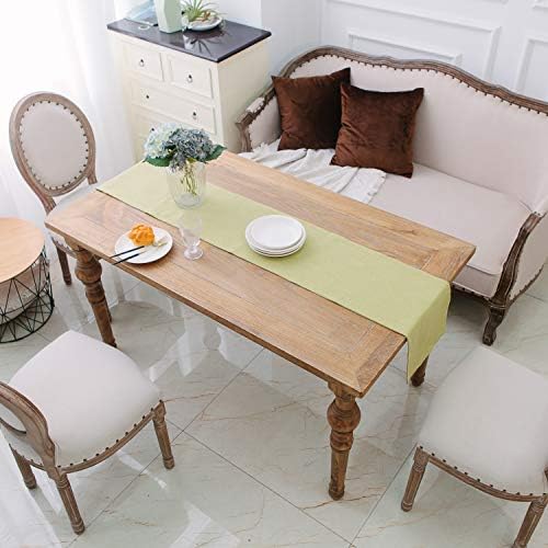 Soft Caddice Faux Linen 2 Side Table Runner, eco-Friendly Fabric Handcrafted - Image 6