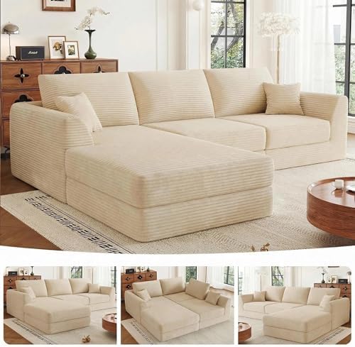 106" Modular Sectional Sofa by Unknown