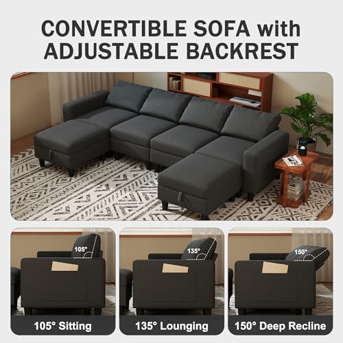 110" Modular Sectional Sofa - Image 4