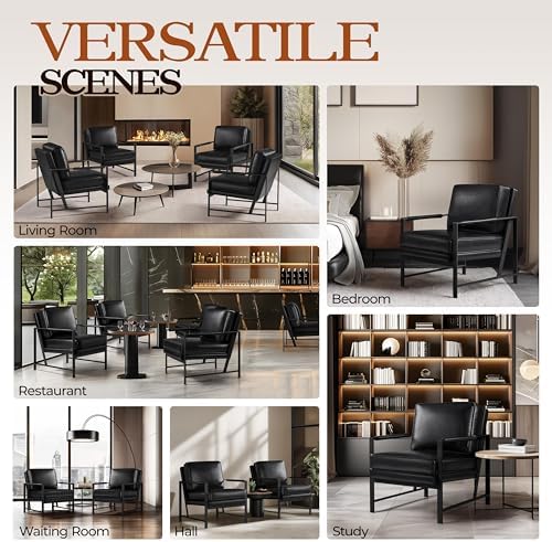 Yaheetech Mid-Century Modern Accent Chairs Set of 2 - Image 5