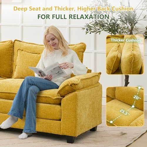 Oversized Modular Sectional Sofa Set, Convertible Deep Seat Cloud Couch - Image 6