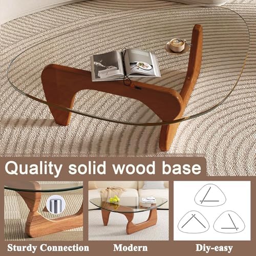 Modern Glass Coffee Table, Mid Century Small Coffee Table, Coffee Table - Image 5