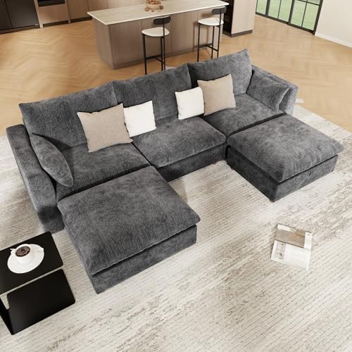WorthFurni Oversized Modular Sectional Sofa, Comfty 5 Seat Modular Sofa - Image 7