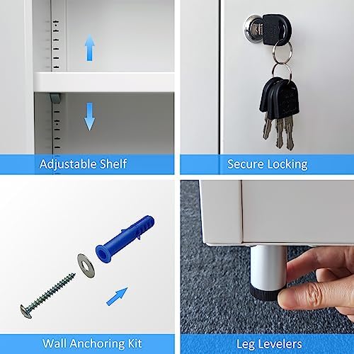 JINGUR Metal Storage Cabinet - Image 5