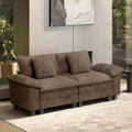 HERA'S HOUSE 88" Oversized Modular Sectional Loveseat Sofa, Chenille Taupe by HERASHOUSE