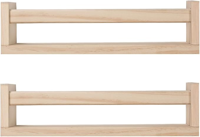 JORIKCHUO Nursery Book Shelves, Kitchen Spice Rack, or Rustic Wall Mounted by JORIKCHUO