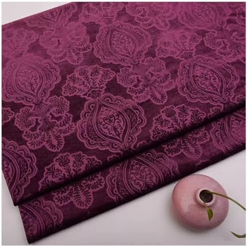 Velvet Upholstery Fabric, 57in Embossed Velvet 3D Fabric, Solid Color, by Unknown