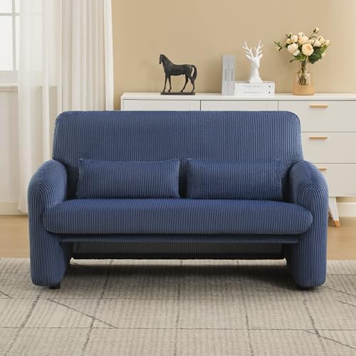 WUTUTUEE 56'' Corduroy Loveseat Sofa, 2 Seater Love Seat Couch by WUTUTUEE