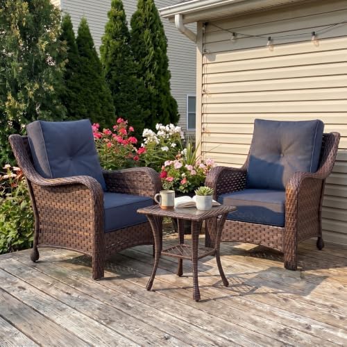 LayinSun 3 Piece Wicker Outdoor Furniture Set by LayinSun