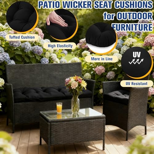 Wicker Furniture Cushions Outdoor, Patio Seat Chair Pads, Waterproof - Image 6