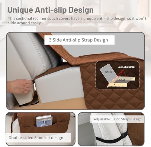 Waterproof Sectional Reclining Couch Covers L Shaped Recliner Sectional Sofa - Image 5